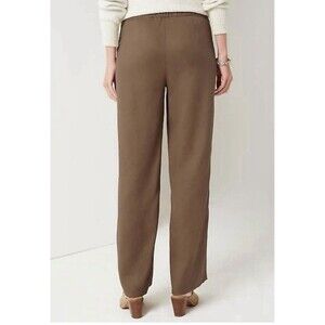 NWT Pure J Jill Elements Pants Draped Wide Leg Size Medium Brown